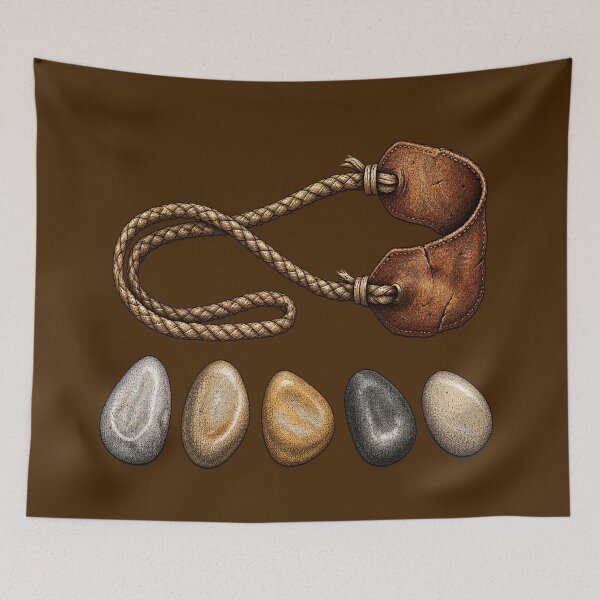 Item preview, David's Sling and Five Smooth Stones Art designed and sold by Francisbb.