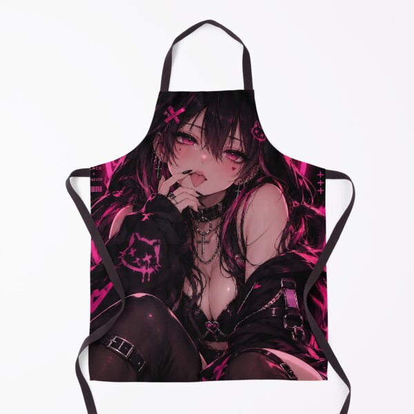 Item preview, Neon Goth Catgirl Anime – Pink Cyberpunk Anime Girl designed and sold by AnimDream .
