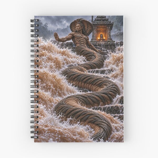 Item preview, Nāgarāja — Guardian of the Flooded Shrine designed and sold by JUTElCONIC.