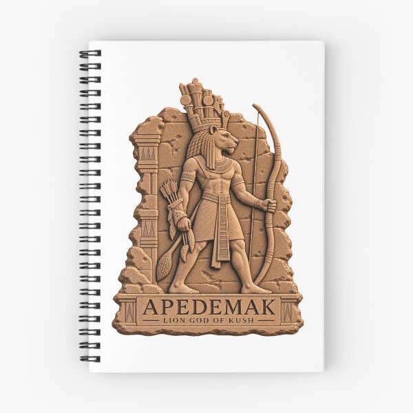 Item preview, Apedemak Lion God of Kush — Meroitic Heritage Art designed and sold by Larkfound Studio.