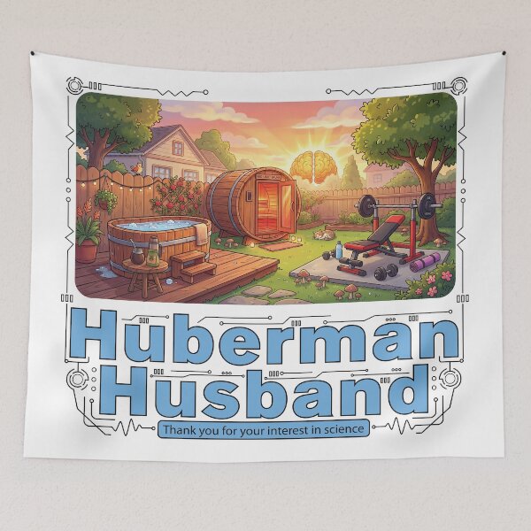 Item preview, Huberman Husband Meme Illustration designed and sold by Censoredship.