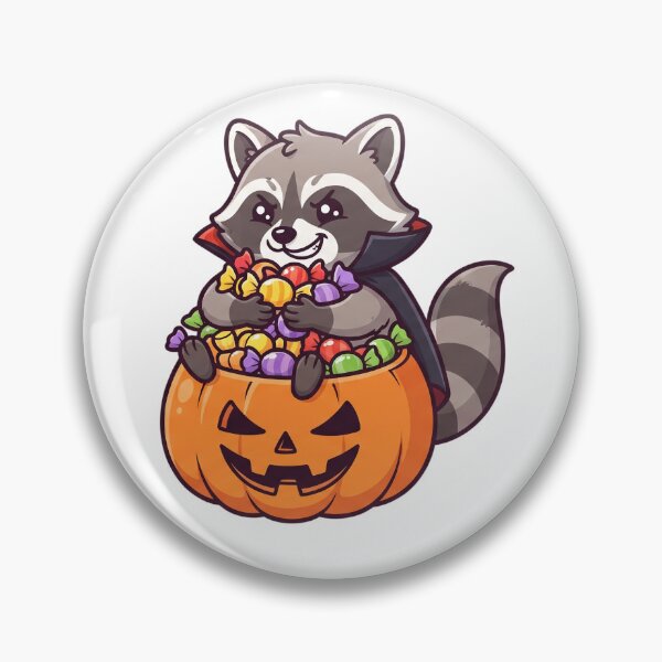 Item preview, Vampire Raccoon in Candy Bucket designed and sold by Rariks.