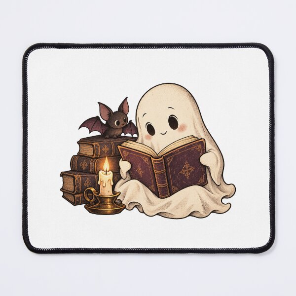 Item preview, Cozy Ghost Librarian Reading Books designed and sold by -DEEWOLF-.