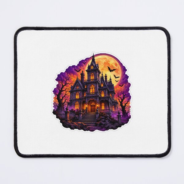 Item preview, Where Darkness Dwells — Gothic Halloween Haunted Mansion Sticker designed and sold by AbbasSaqib.