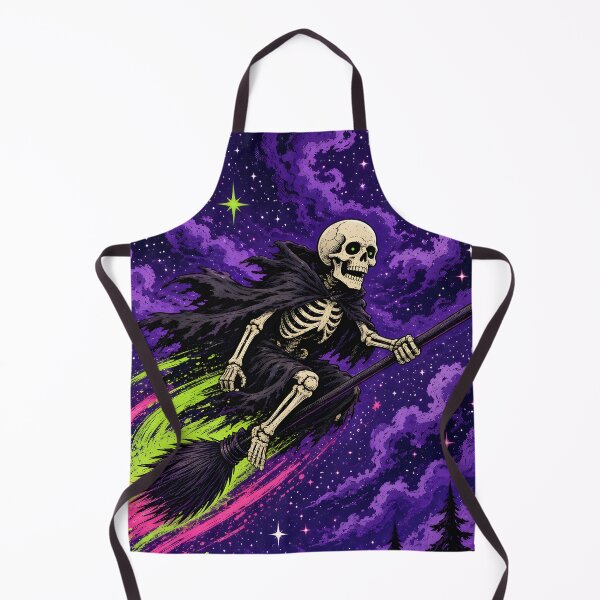 Item preview, Skeleton on a Witches Broom designed and sold by BigSmileWorks.