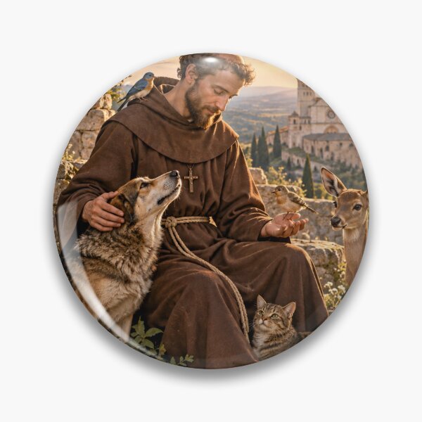 Item preview, Saint Francis of Assisi – Patron Saint of Animals | Christian Motif designed and sold by Legacy Apparel Co..