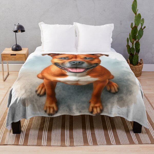 Item preview, Red Staffy Portrait designed and sold by MaedK.