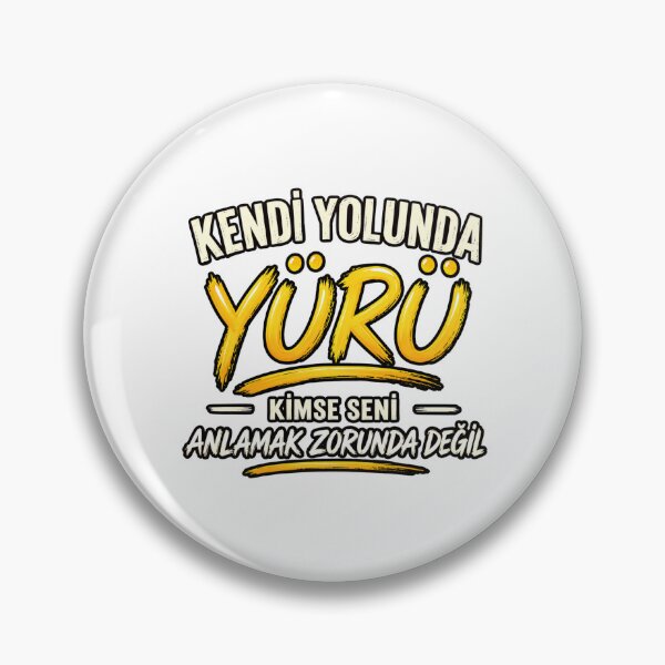 Item preview, Kendi Yolunda Yürü – Walk Your Own Path Motivational Typography designed and sold by Joyfulfabric.