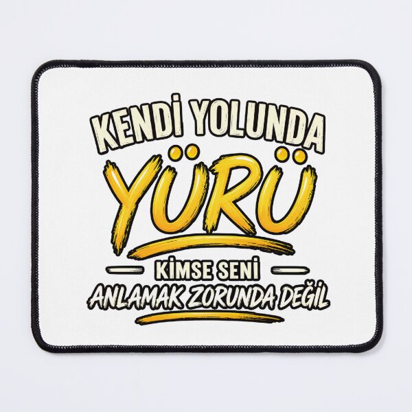 Item preview, Kendi Yolunda Yürü – Walk Your Own Path Motivational Typography designed and sold by Joyfulfabric.