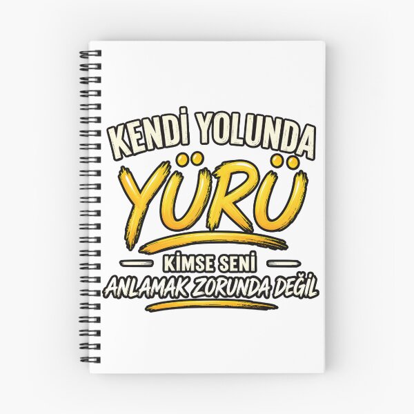 Item preview, Kendi Yolunda Yürü – Walk Your Own Path Motivational Typography designed and sold by Joyfulfabric.