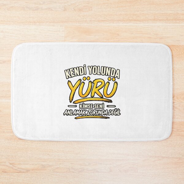 Item preview, Kendi Yolunda Yürü – Walk Your Own Path Motivational Typography designed and sold by Joyfulfabric.
