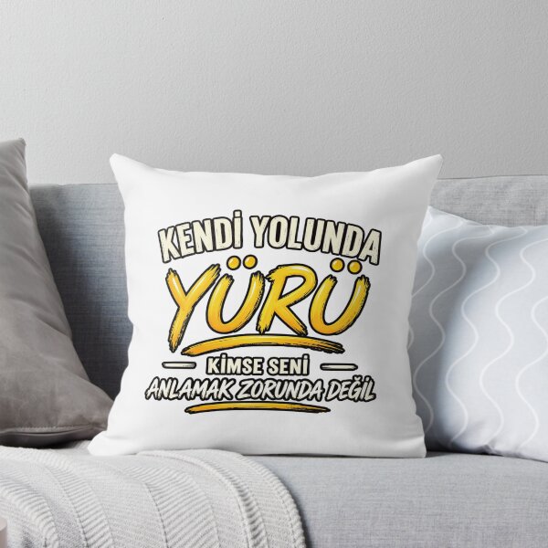 Item preview, Kendi Yolunda Yürü – Walk Your Own Path Motivational Typography designed and sold by Joyfulfabric.