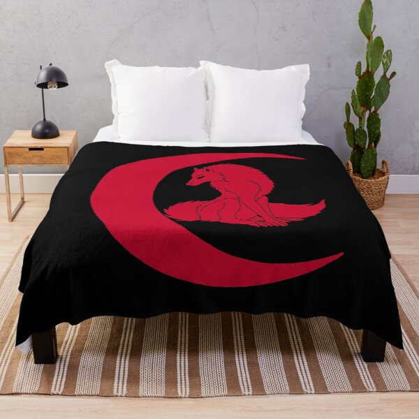 Item preview, The Red Wolf Resting Under the Moon designed and sold by Lagueny.