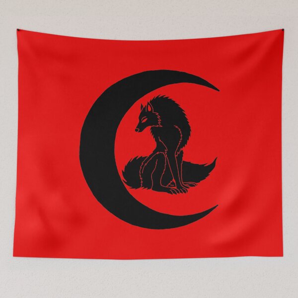 Item preview, The black wolf's rest under the moon designed and sold by Lagueny.