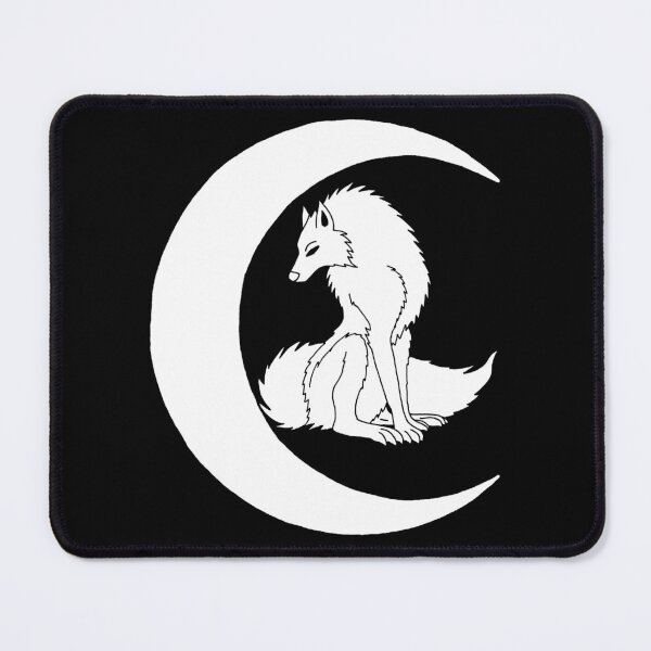 Item preview, The white wolf resting under the moon designed and sold by Lagueny.