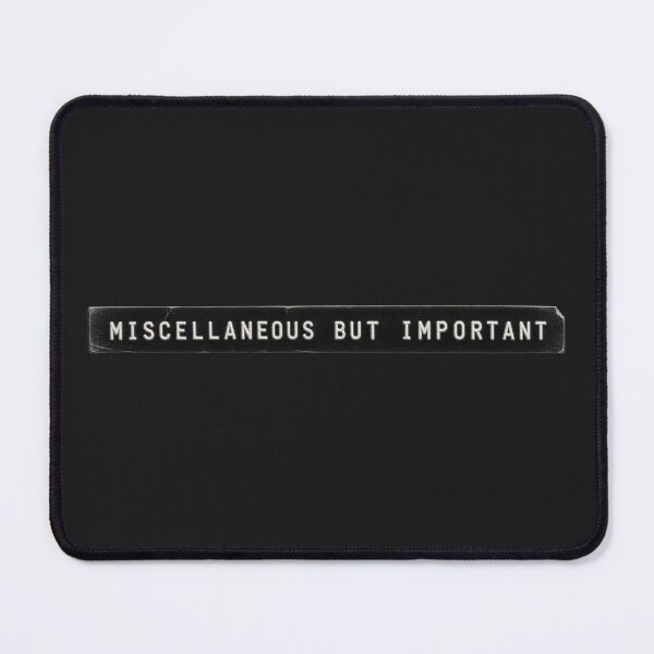 Item preview, Miscellaneous But Important – Retro Embossed Label Sticker designed and sold by astersgraphics.