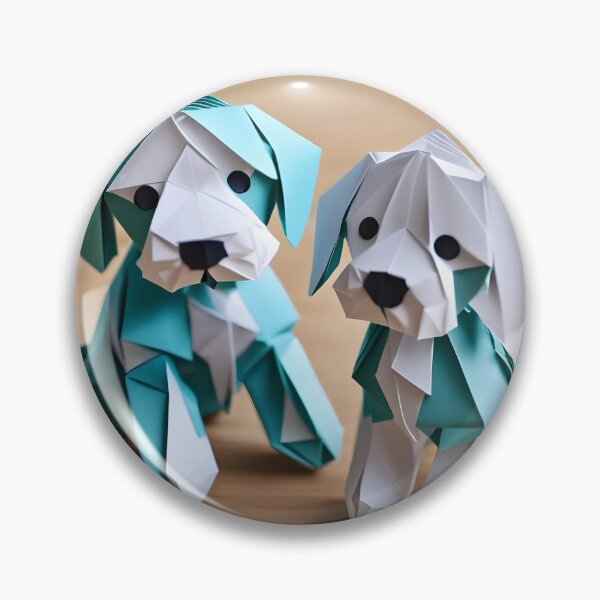 Item preview, Origami Art - Sweet Cockerpoo Puppy Duo designed and sold by ArtfulFolds.