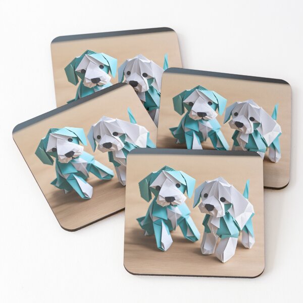 Item preview, Origami Art - Sweet Cockerpoo Puppy Duo designed and sold by ArtfulFolds.