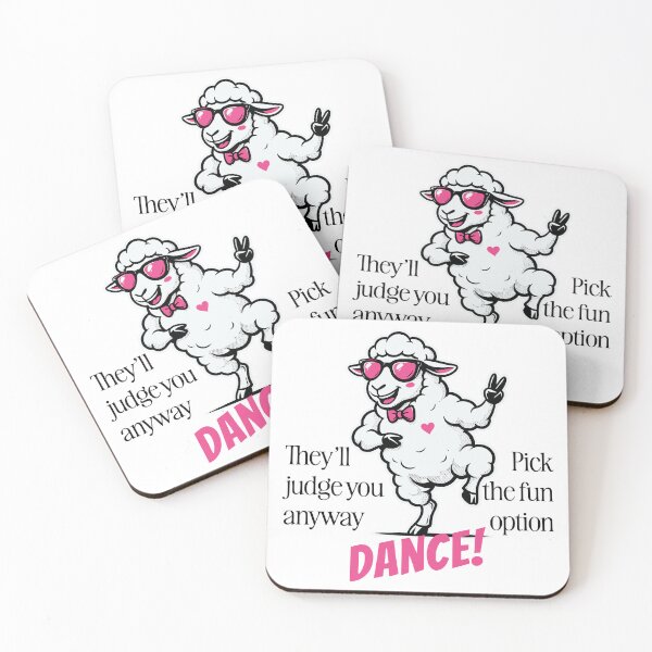 Item preview, They’ll Judge You Anyway Pick the Fun Option Dancing Sheep designed and sold by TipTop GFX.