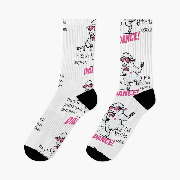 Item preview, They’ll Judge You Anyway Pick the Fun Option Dancing Sheep designed and sold by TipTop GFX.