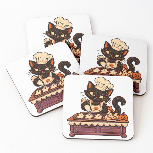 Item preview, Cute Black Cat Halloween Baker designed and sold by -DEEWOLF-.