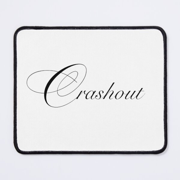 Item preview, Crashout Elegant Cursive Typography Art designed and sold by Rx-1000.