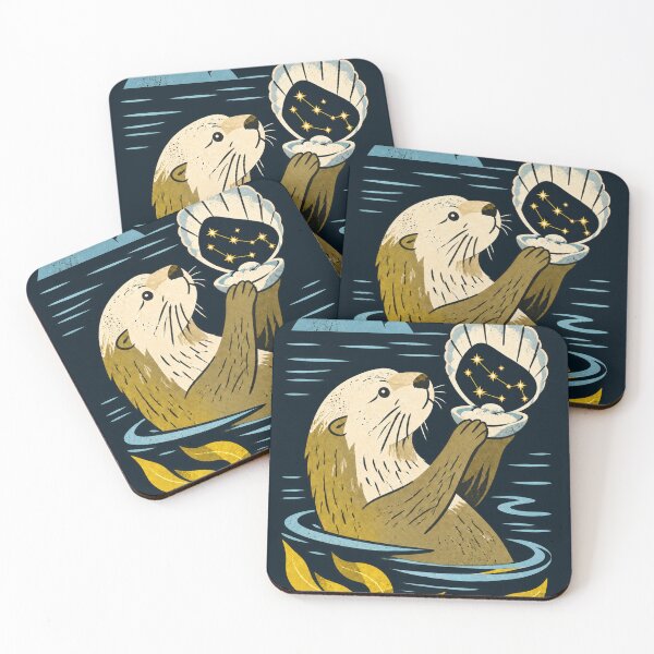 Item preview, Otter Holding a Seashell with a Star Constellation designed and sold by SayMaria.