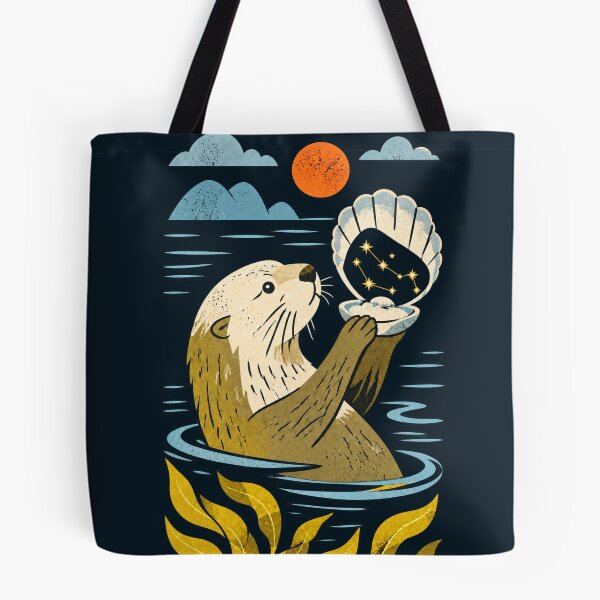 Item preview, Otter Holding a Seashell with a Star Constellation designed and sold by SayMaria.
