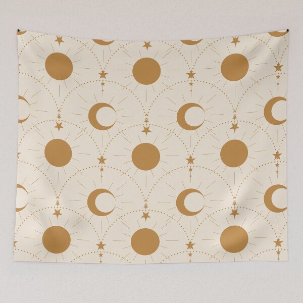 Item preview, Celestial Dreams: Sun Moon & Stars designed and sold by M.C. Foston Design.