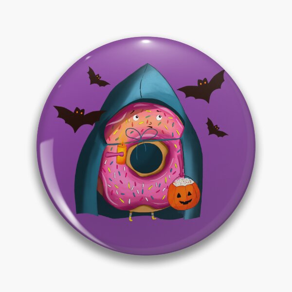 Item preview, Cute Spooky Vampire Donut Halloween Illustration designed and sold by DigiBlossom.