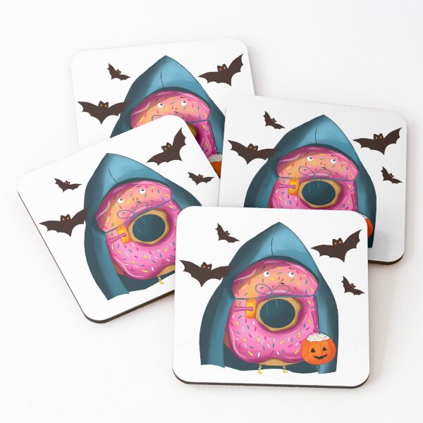 Item preview, Cute Spooky Vampire Donut Halloween Illustration designed and sold by DigiBlossom.