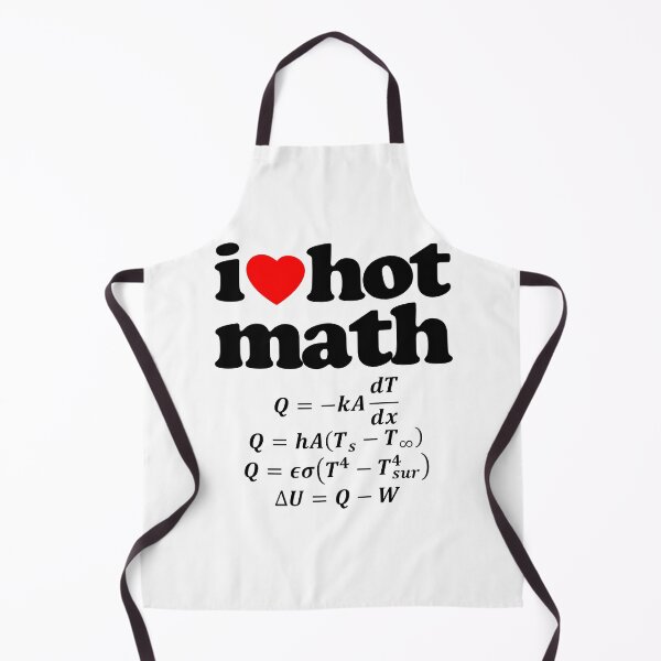 Item preview, Love Hot Math Heat Equation STEM Geek Graphic Black Text designed and sold by MathWare MathClips.
