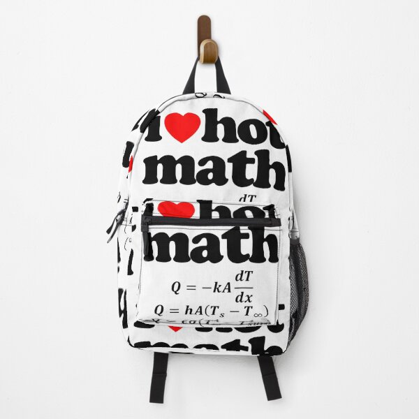 Item preview, Love Hot Math Heat Equation STEM Geek Graphic Black Text designed and sold by MathWare MathClips.