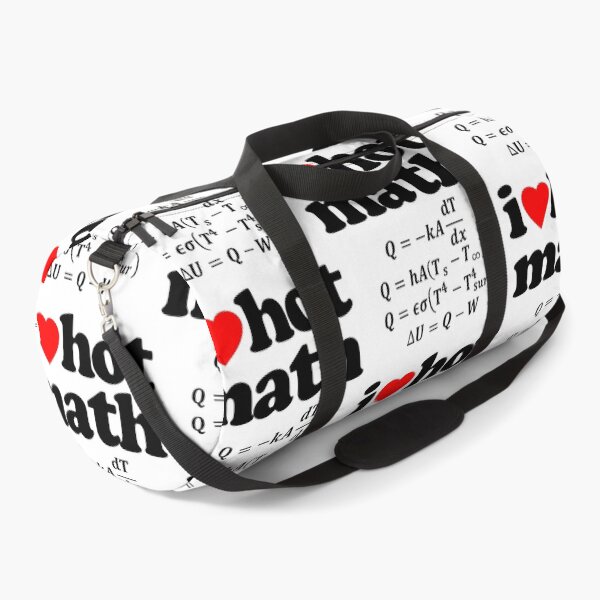 Item preview, Love Hot Math Heat Equation STEM Geek Graphic Black Text designed and sold by MathWare MathClips.