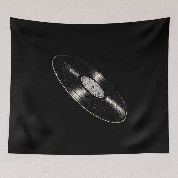 Aperçu de l'œuvre Disque vinyle vintage, esthétique Dark Academia créée et vendue par DemureArtsy.