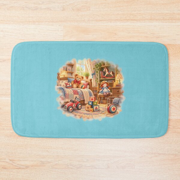 Item preview, Whimsical Vintage Children’s Room – Blue designed and sold by JessouArt.