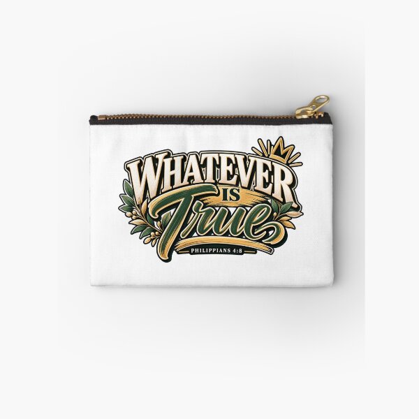 Item preview, Whatever Is True | Philippians 4:8 Christian Typography Design designed and sold by ThinkOnThis.