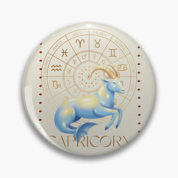 Item preview, Capricorn Zodiac Stamp – Celestial Vintage Astrology Art designed and sold by CozyMuse.