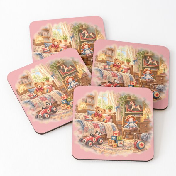 Item preview, Whimsical Vintage Children’s Room – Pink designed and sold by JessouArt.