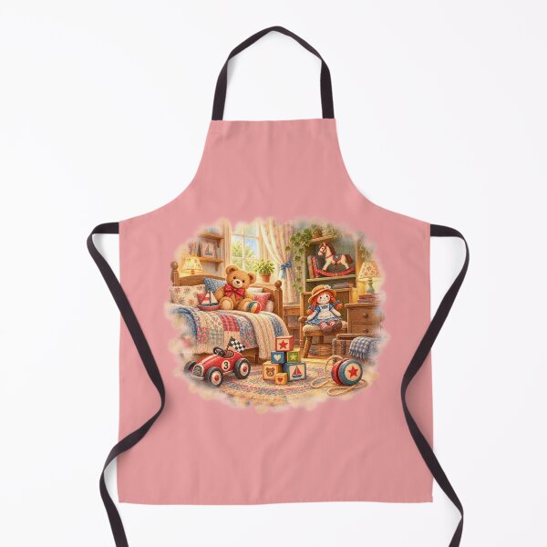 Item preview, Whimsical Vintage Children’s Room – Pink designed and sold by JessouArt.