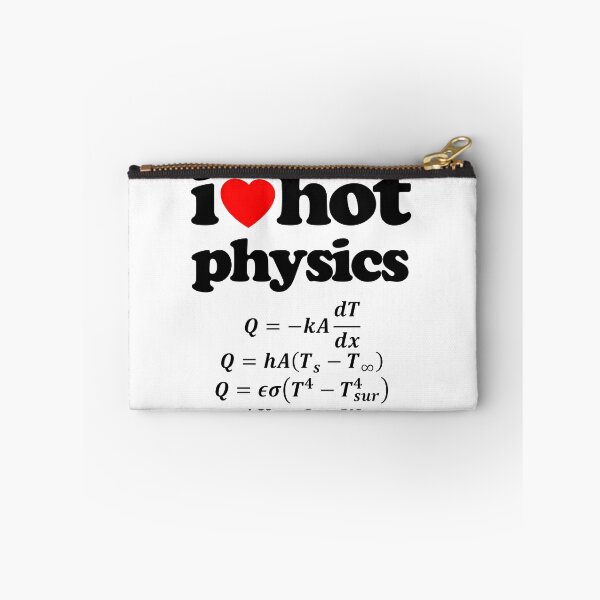 Item preview, I Love Hot Physics Heat Equation STEM Geek Graphic Black Text designed and sold by MathWare MathClips.