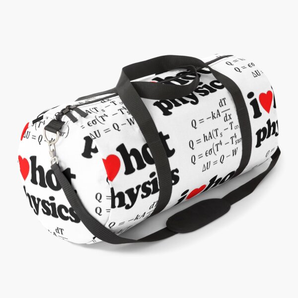 Item preview, I Love Hot Physics Heat Equation STEM Geek Graphic Black Text designed and sold by MathWare MathClips.