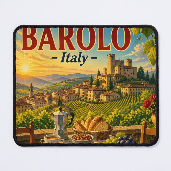Item preview, Barolo Italy - Scenic Style Travel Poster designed and sold by LSVart.