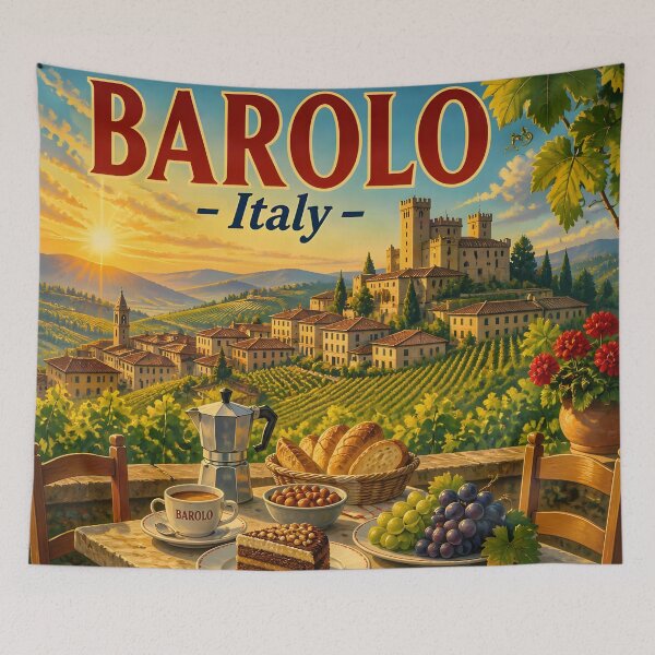Item preview, Barolo Italy - Scenic Style Travel Poster designed and sold by LSVart.