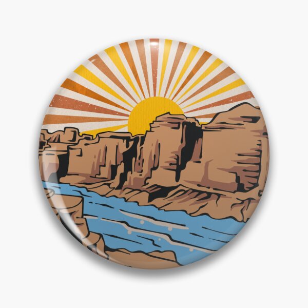 Item preview, Retro Vintage Desert Canyon Sunset  designed and sold by Nol1ytv.