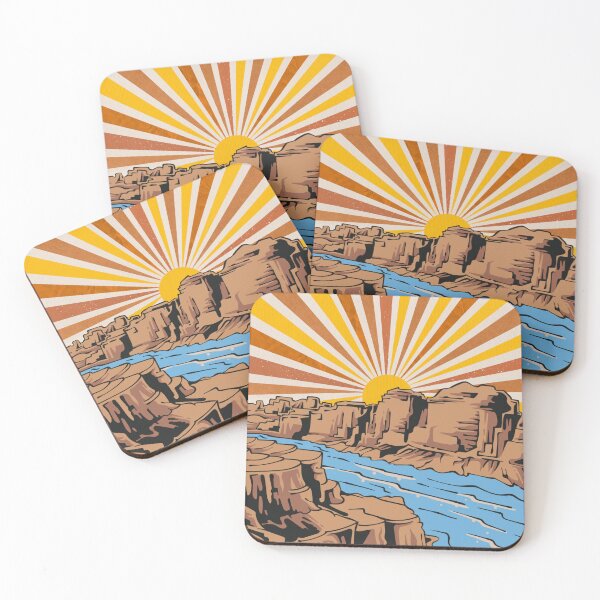 Item preview, Retro Vintage Desert Canyon Sunset  designed and sold by Nol1ytv.