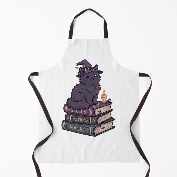 Item preview, Witchy Black Cat on Spell Books designed and sold by Rariks.