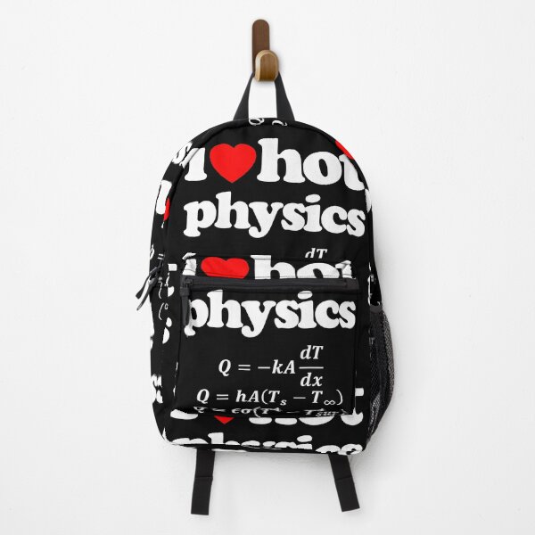 Item preview, I Love Hot Physics Heat Equation STEM Geek Graphic White Text designed and sold by MathWare MathClips.