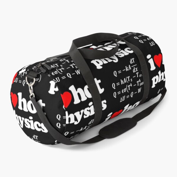 Item preview, I Love Hot Physics Heat Equation STEM Geek Graphic White Text designed and sold by MathWare MathClips.