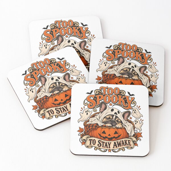 Item preview, Too Spooky to Stay Awake – Sleeping French Bulldog Halloween designed and sold by PiANNE.